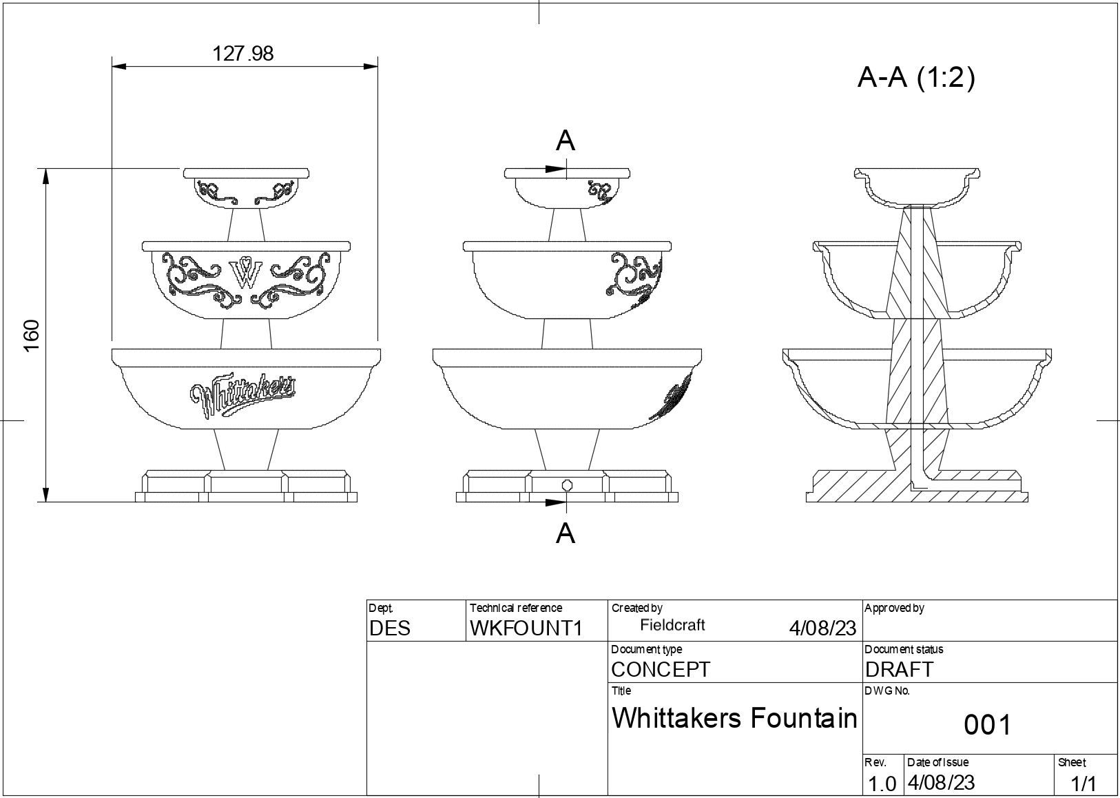 Technical drawing and mould design